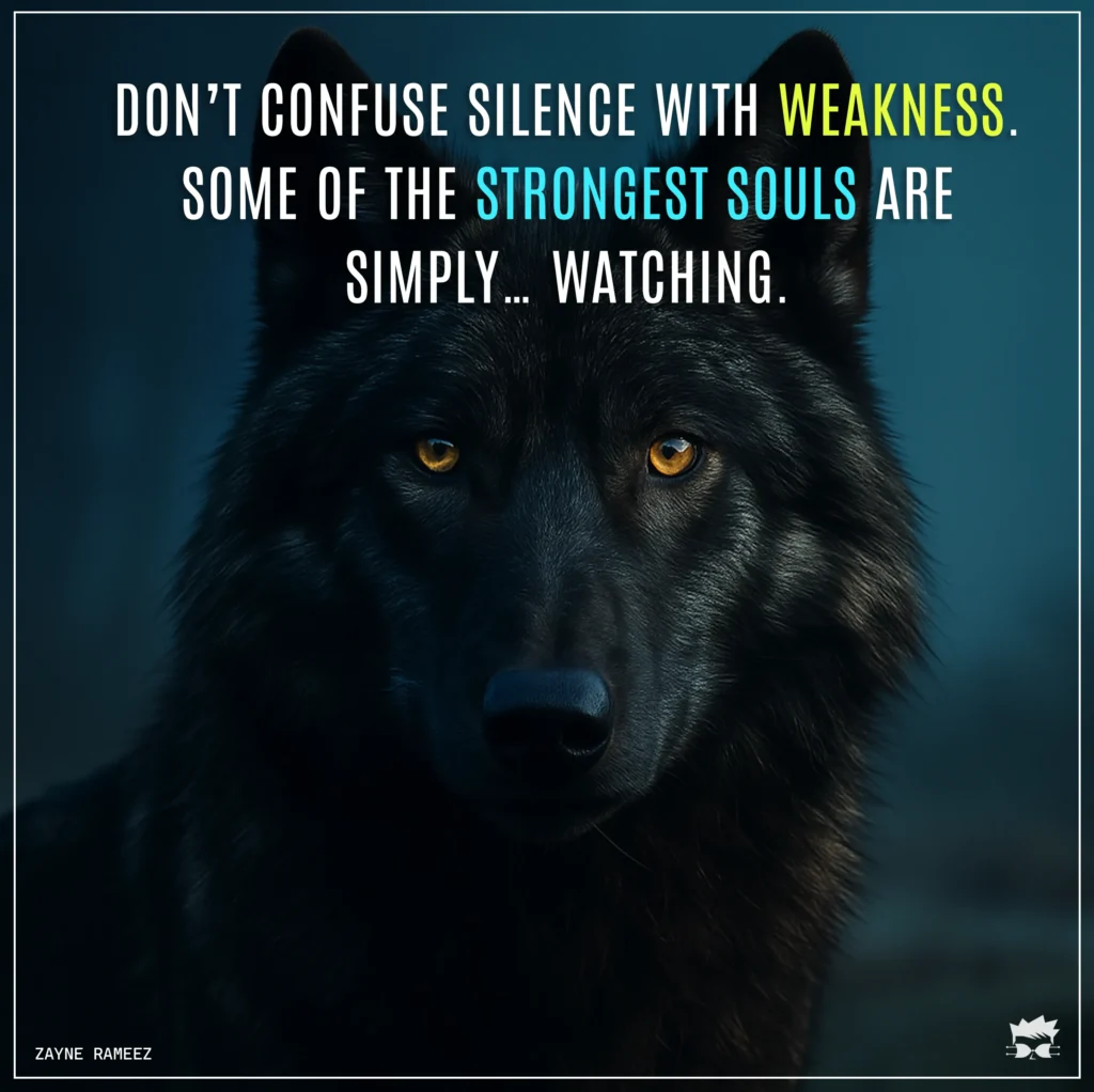 a lone wolf watching silently for its time to come